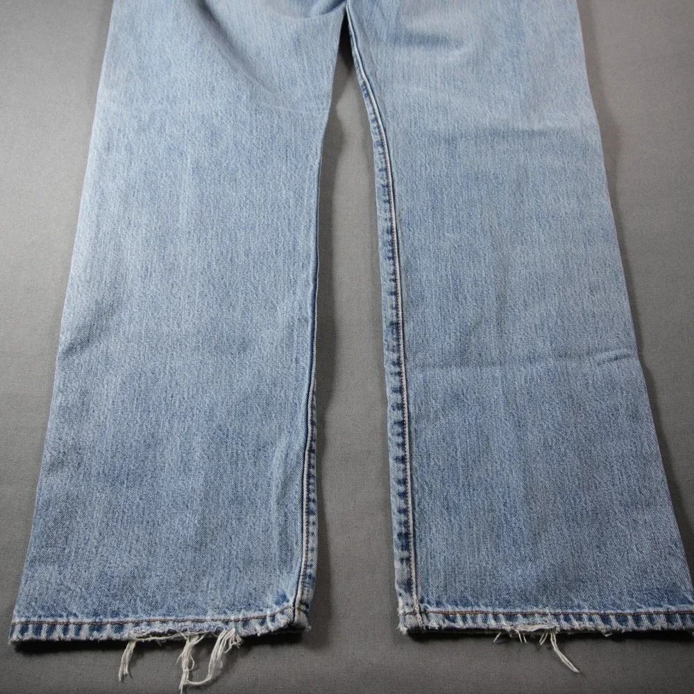 Vintage Y2K Levi 501 XX Distressed Button Fly Straight Leg Men Jeans 36x32 Light